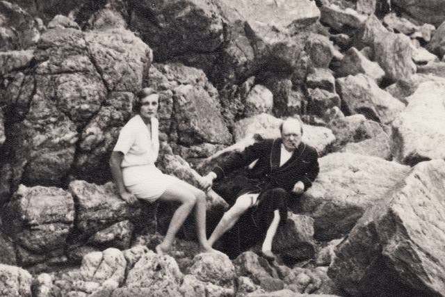 Winston Churchill with Cara Delevingne’s great aunt Lady Doris Castlerosse on the French Riviera in the mid-1930s
