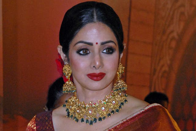Indian Bollywood actress Sridevi attends the 'Zee Cine Awards 2018' ceremony in Mumbai