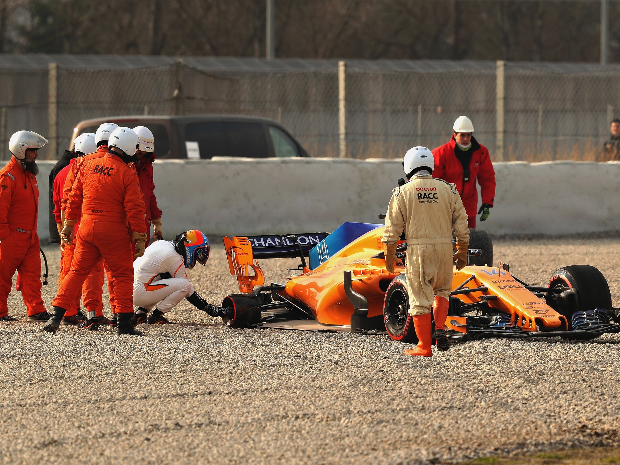 McLaren were able to get Alonso back out for the afternoon session