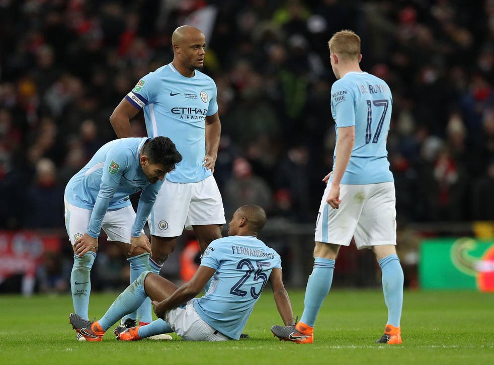Fernandinho has played in every one of City's 27 league matches so far this season
