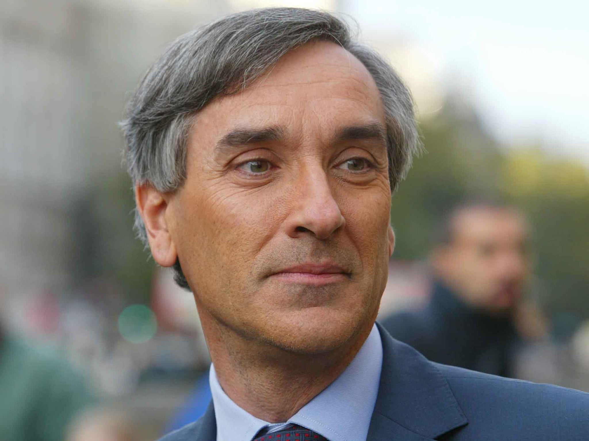 John Redwood outside the House Of Commons on the day the Tory MP's decide the fate of their leader in a no confidence vote in 2003.