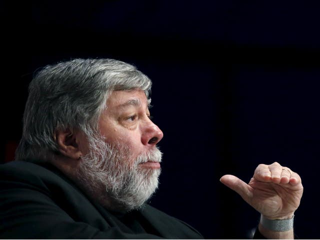 Apple co-founder Steve Wozniak speaks during the South Summit in Madrid, Spain, October 7, 2015