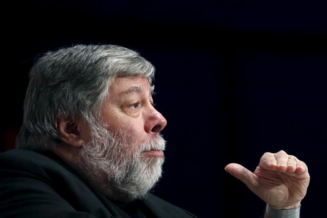 Apple co-founder Steve Wozniak speaks during the South Summit in Madrid, Spain, October 7, 2015