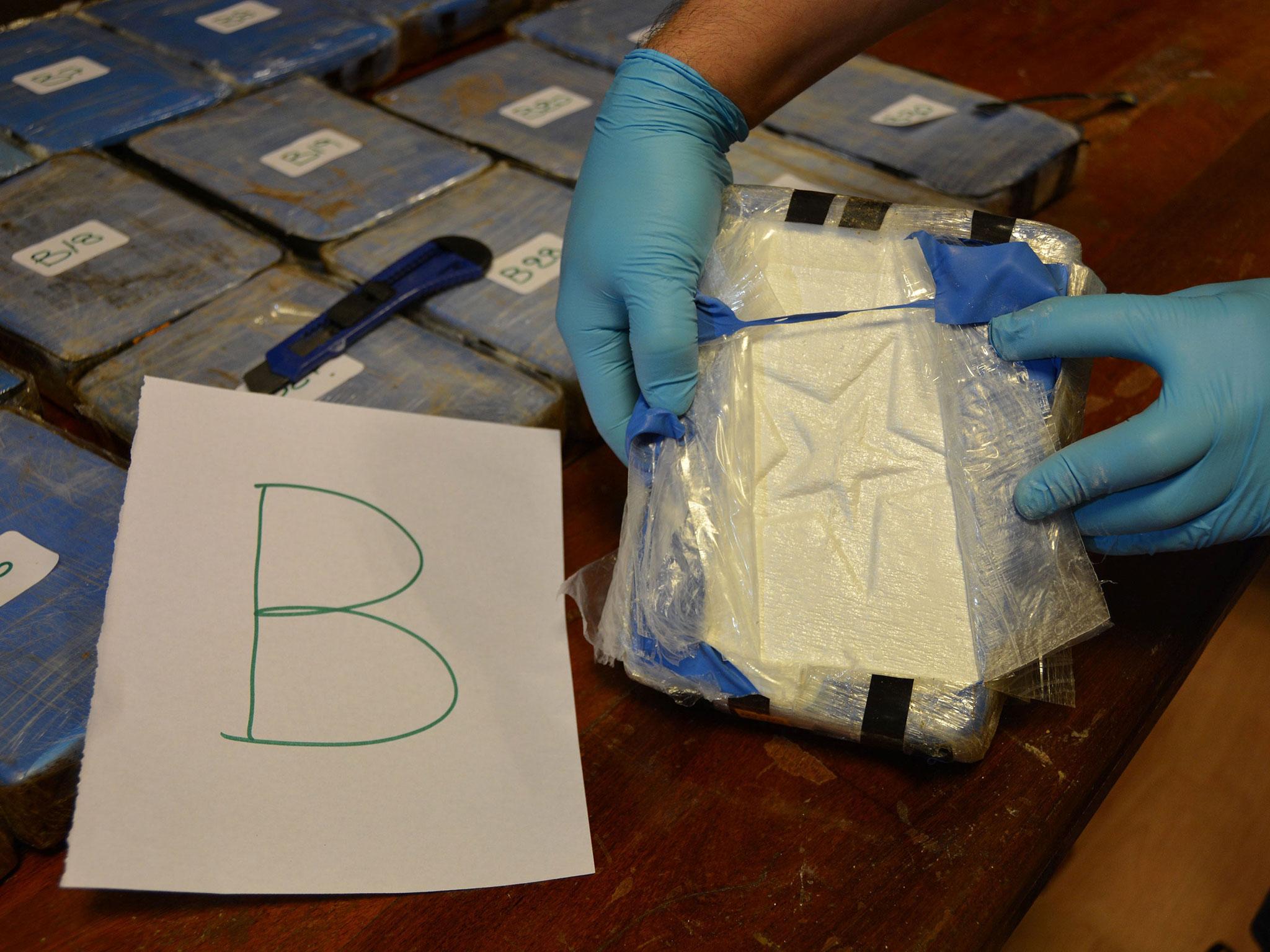 The cocaine that was found in a school attached to the Russian embassy in Buenos Aires