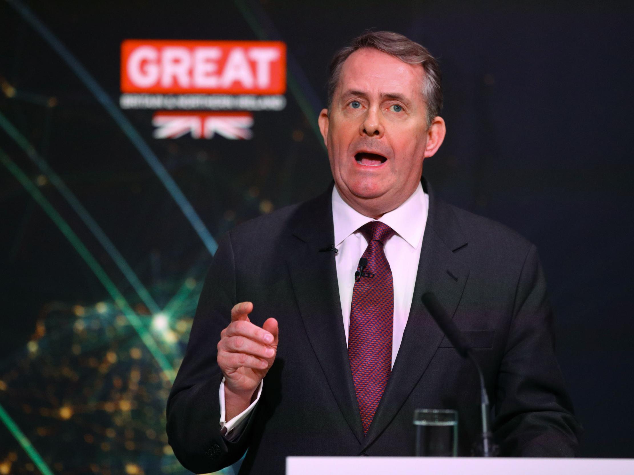 Secretary of State for International Trade Liam Fox has defended the potential introduction of chlorine-washed chicken to British supermarkets