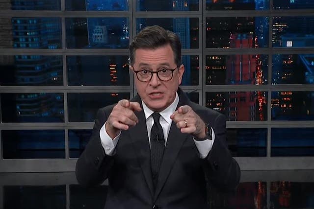 Stephen Colbert mocks the President on The Late Show