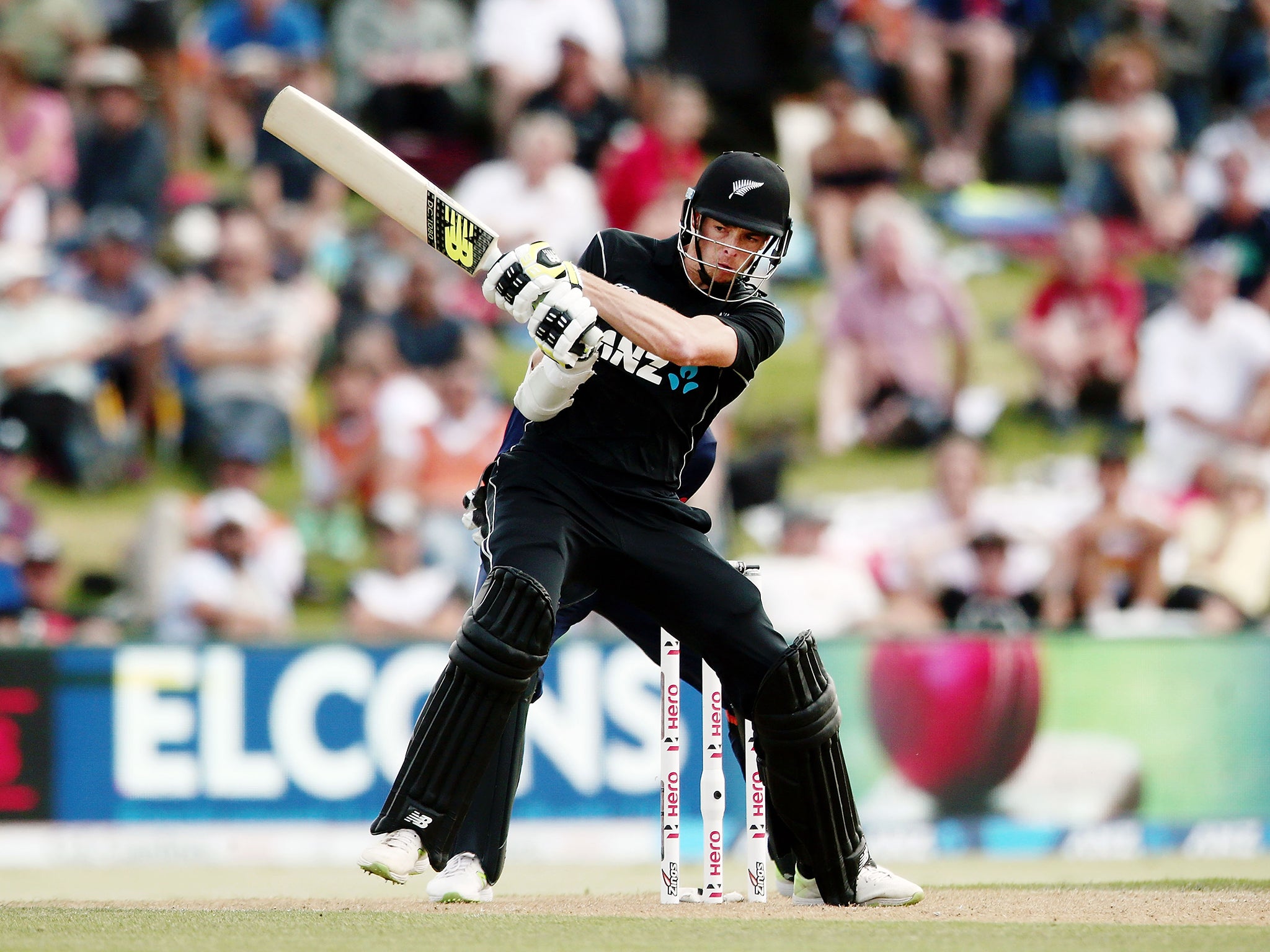 Mitchell Santner top scored for New Zealand with 63 not out