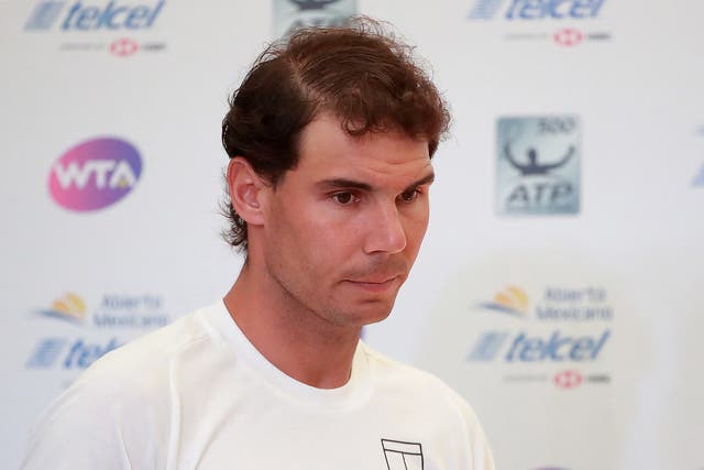 Rafa Nadal is still struggling with injury