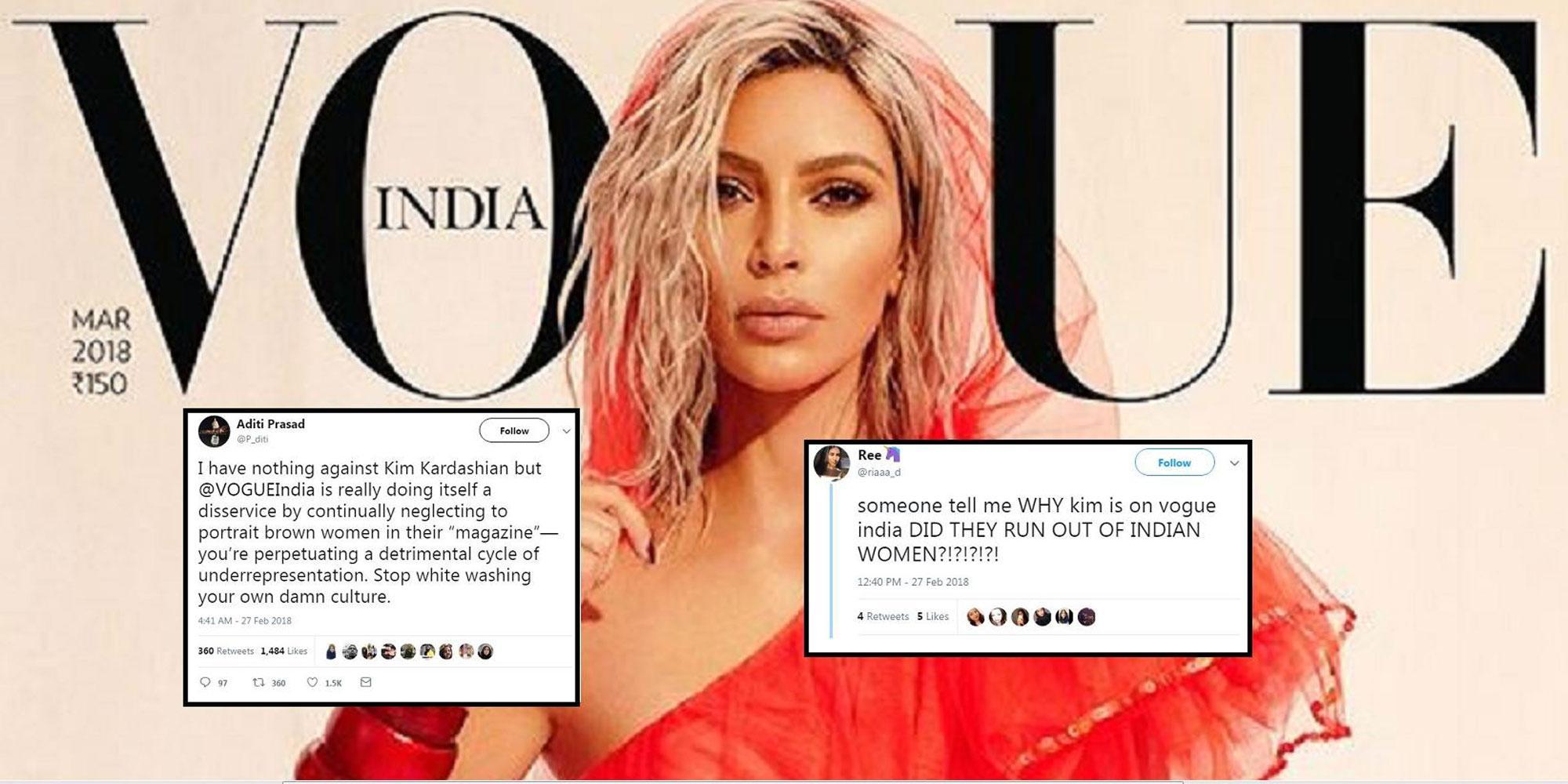 Kim Kardashian Is On The Cover Of Vogue India And People Aren T