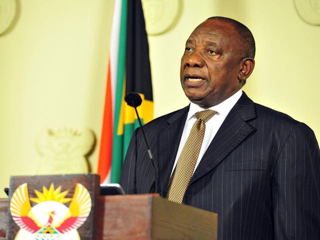 South Africa's president, Cyril Ramaphosa, said he would speed up the transfer of land from white to black owners