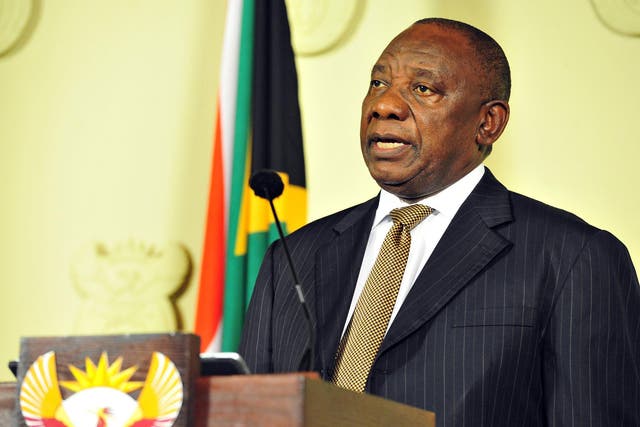 South Africa's president, Cyril Ramaphosa, said he would speed up the transfer of land from white to black owners