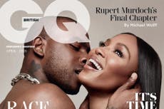 Naomi Campbell and Skepta star in intimate topless GQ cover