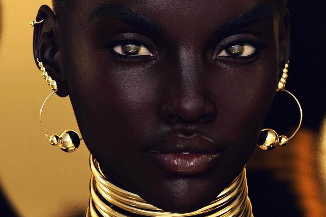 face, girl, golden, model, black, woman, HD wallpaper | Peakpx