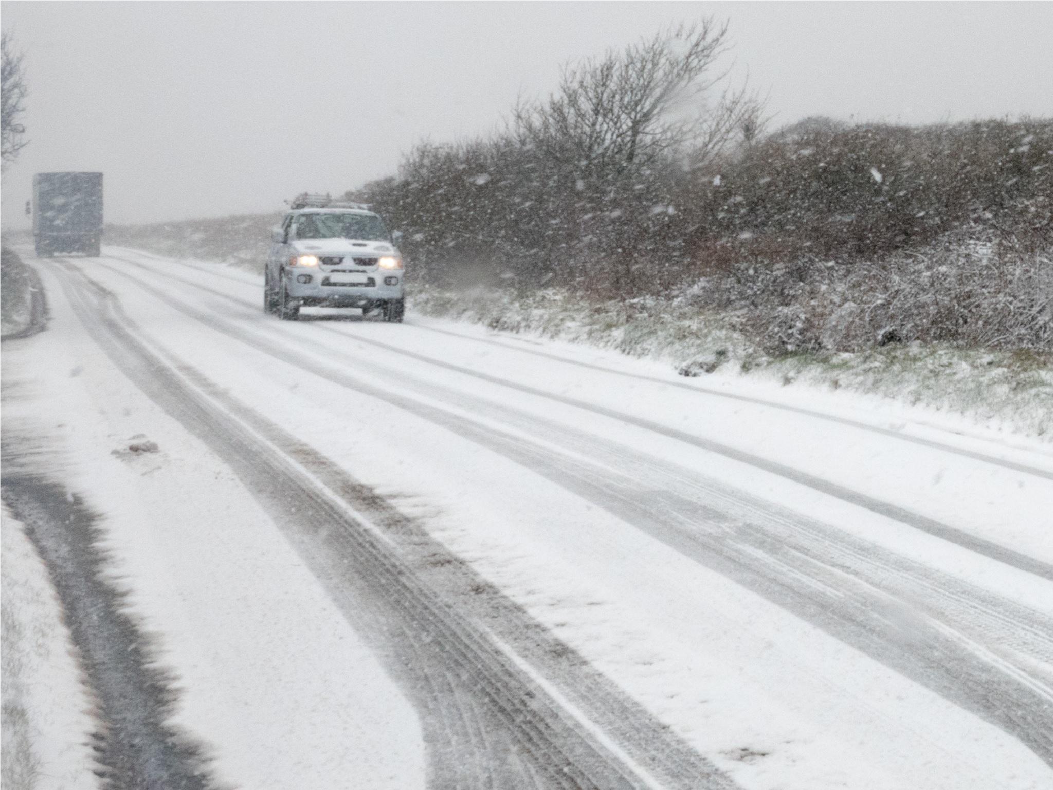 Cornwall has been hit with heavy snow