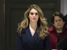 Hope Hicks 'refused to testify on whole areas' to House committee