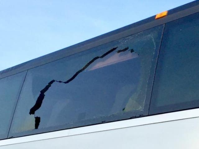 Apple and Google buses taking tech workers to Silicon Valley have been damaged by attackers firing a BB gun