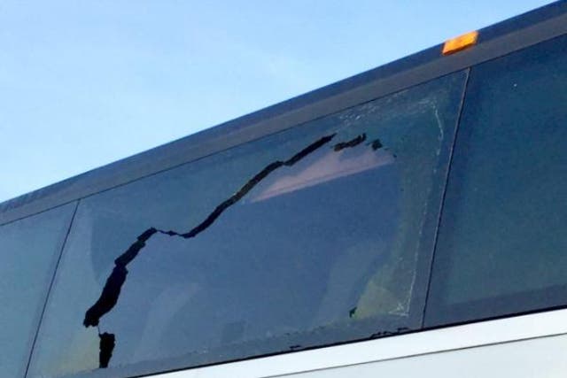Apple and Google buses taking tech workers to Silicon Valley have been damaged by attackers firing a BB gun