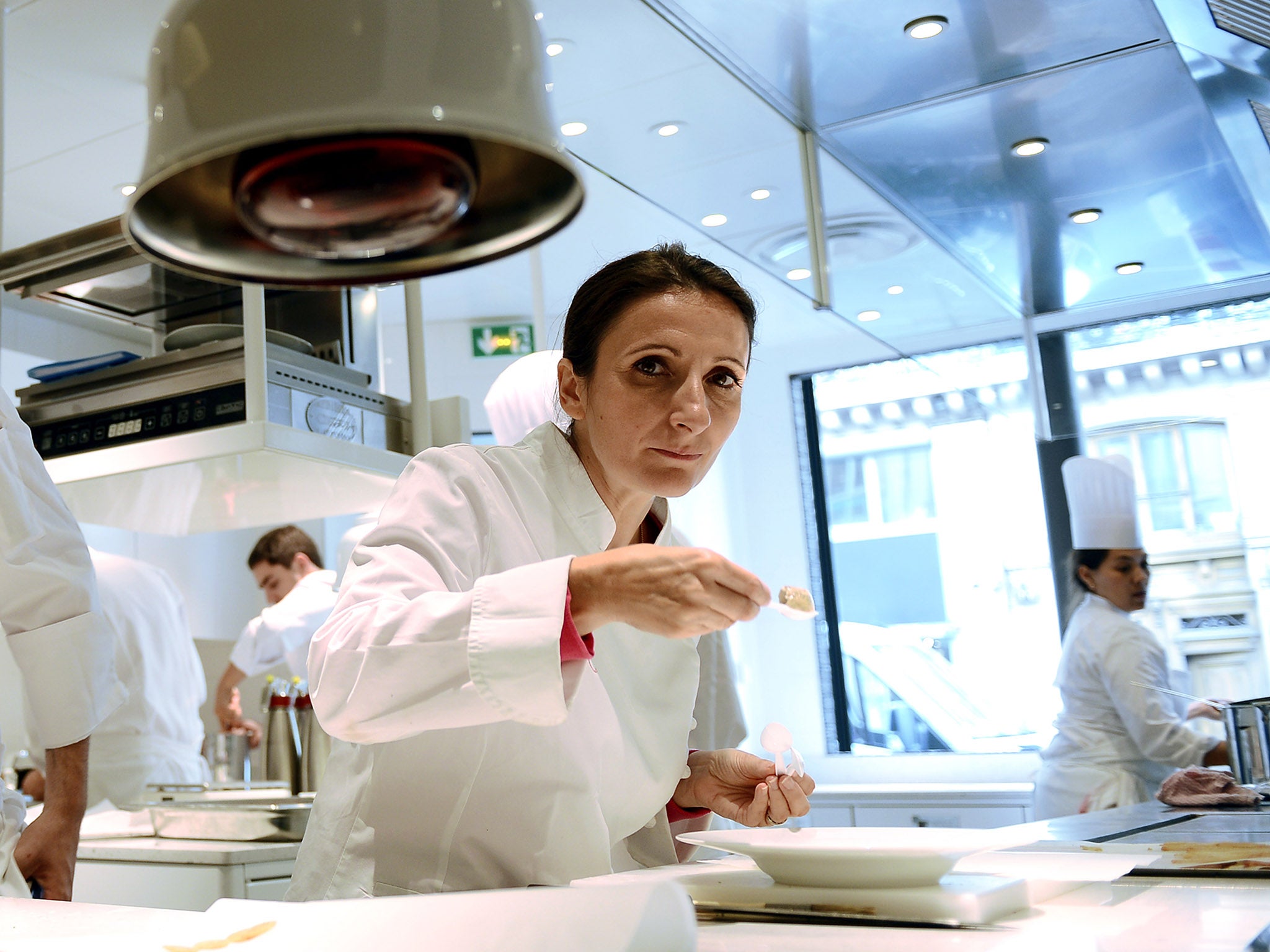 Anne-Sophie Pic also keeps it in the family, becoming the third to achieve three Michelin stars (AFP)