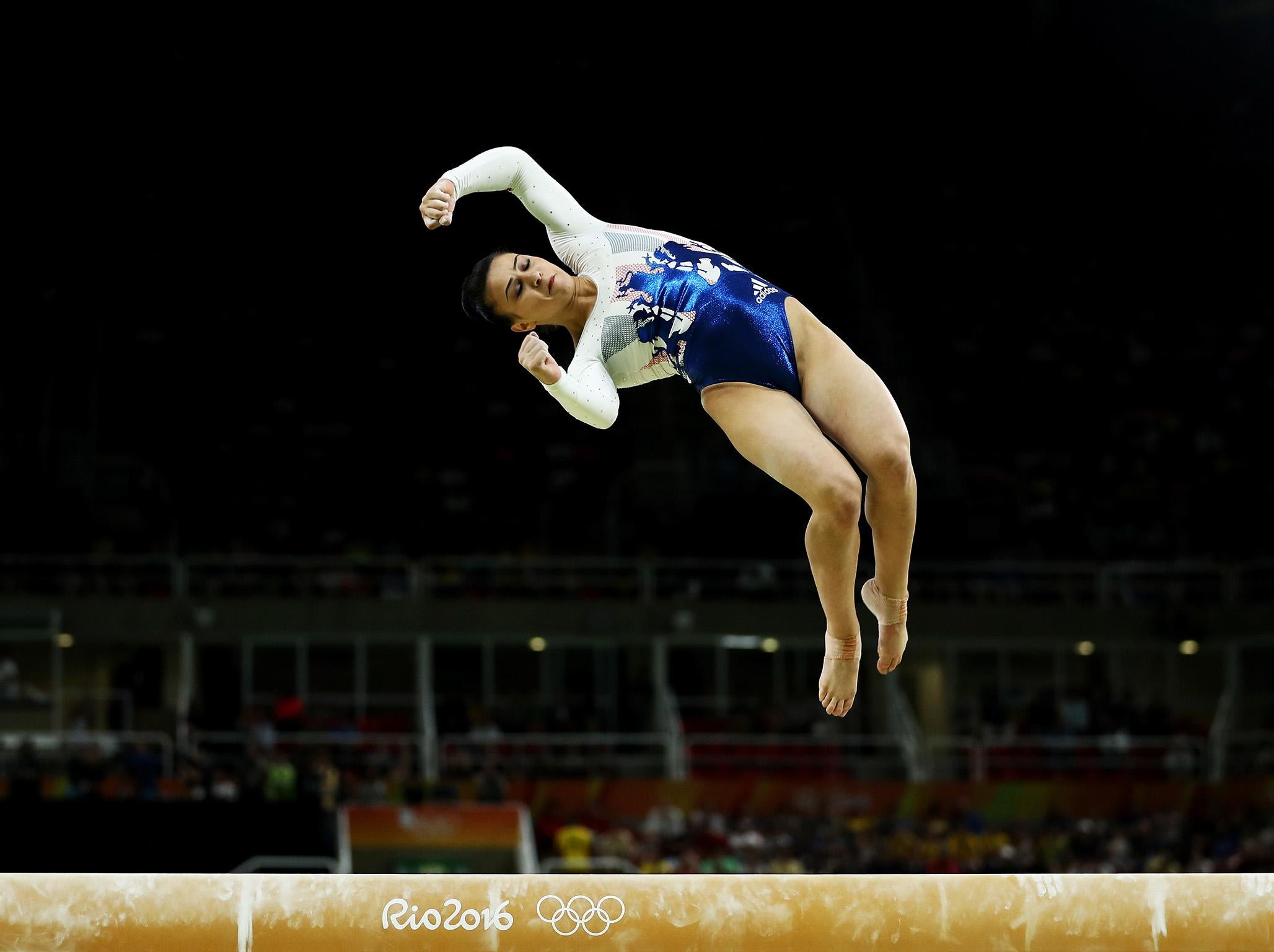 Claudia Fragapane competing at the Rio Olympics