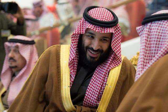 Saudi Arabia's Crown Prince Mohammed Bin Salman attends the Annual Horse Race ceremony in Riyadh on 30 December 2017. He has not embarked on an official visit overseas since November's controversial anti-corruption crackdown