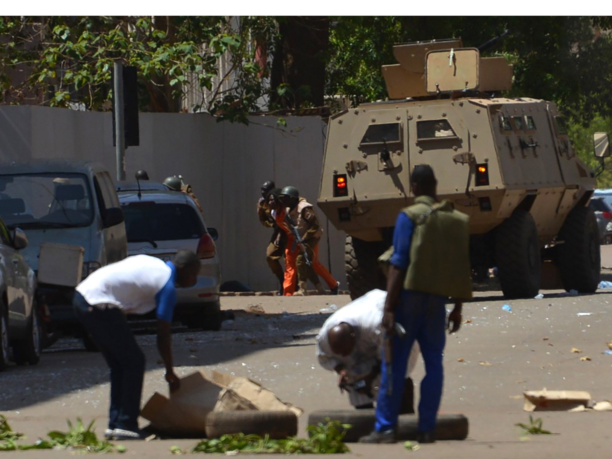 The French embassy in Ouagadougou, the capital of Burkina Faso came under multiple attacks.