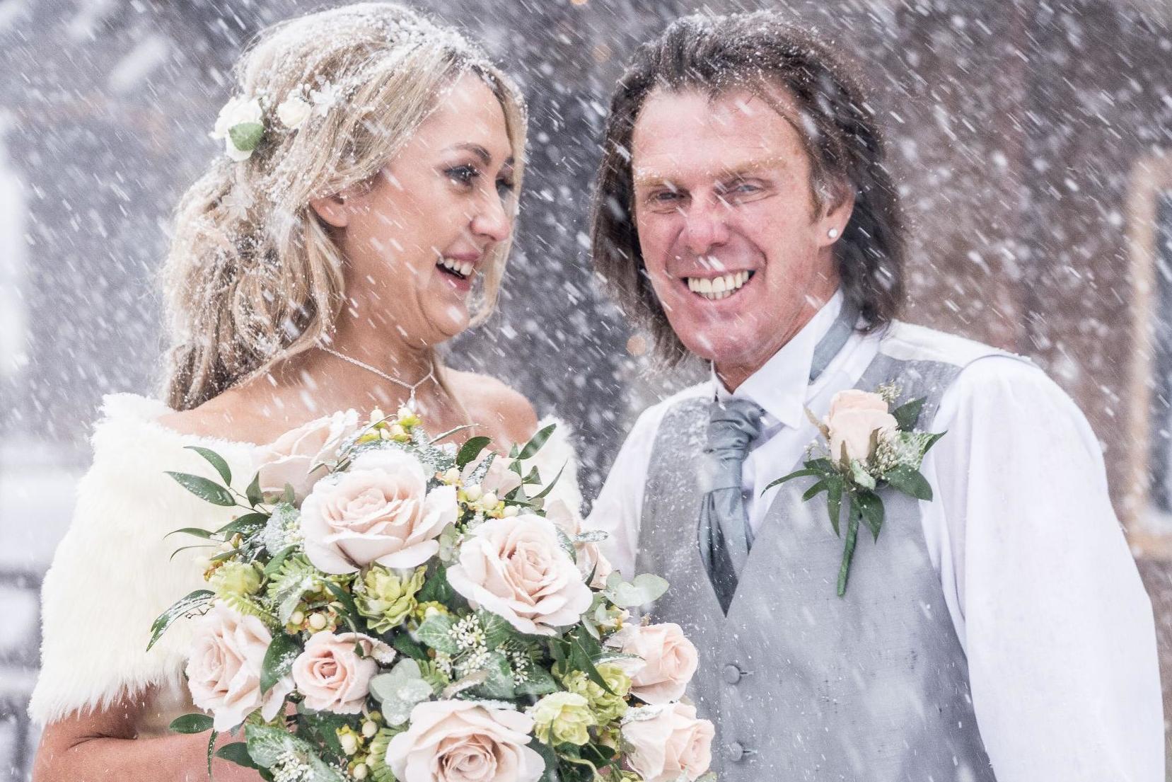 The couple love their fairytale-like wedding photos