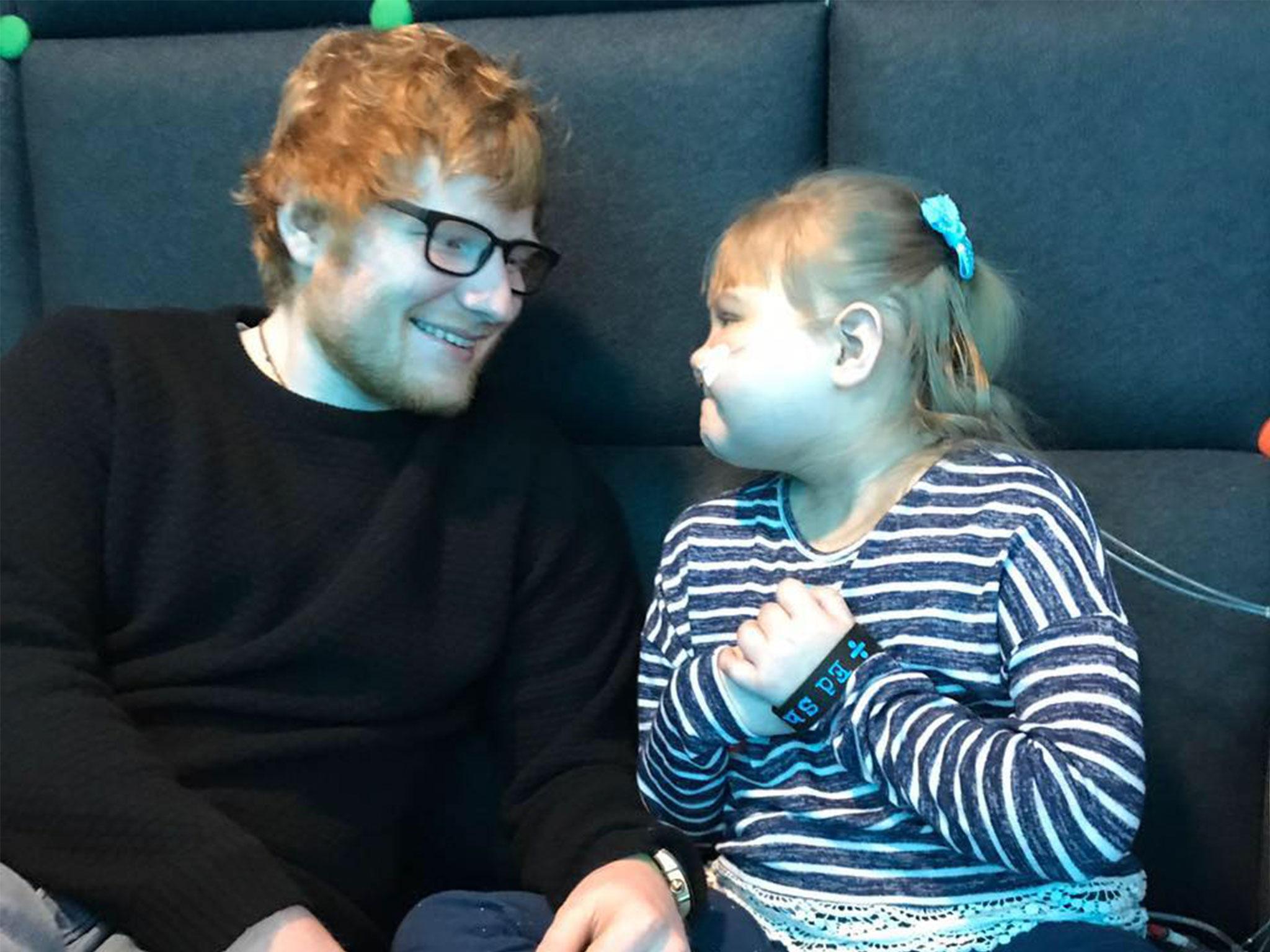 Ed Sheeran has formed a "close bond" with terminally-ill Melody Driscoll