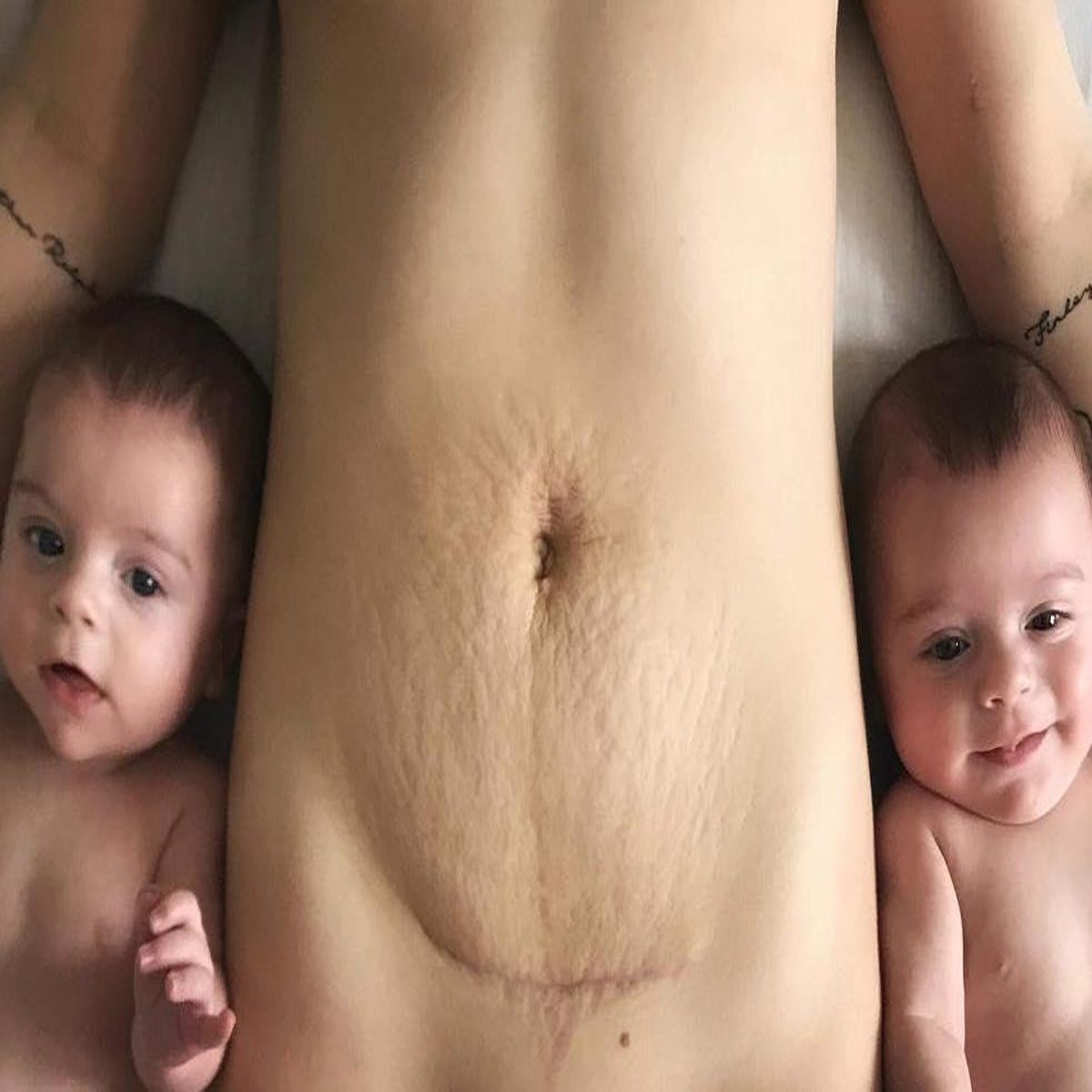 Mother urges women not to feel ashamed of post-pregnancy bodies in