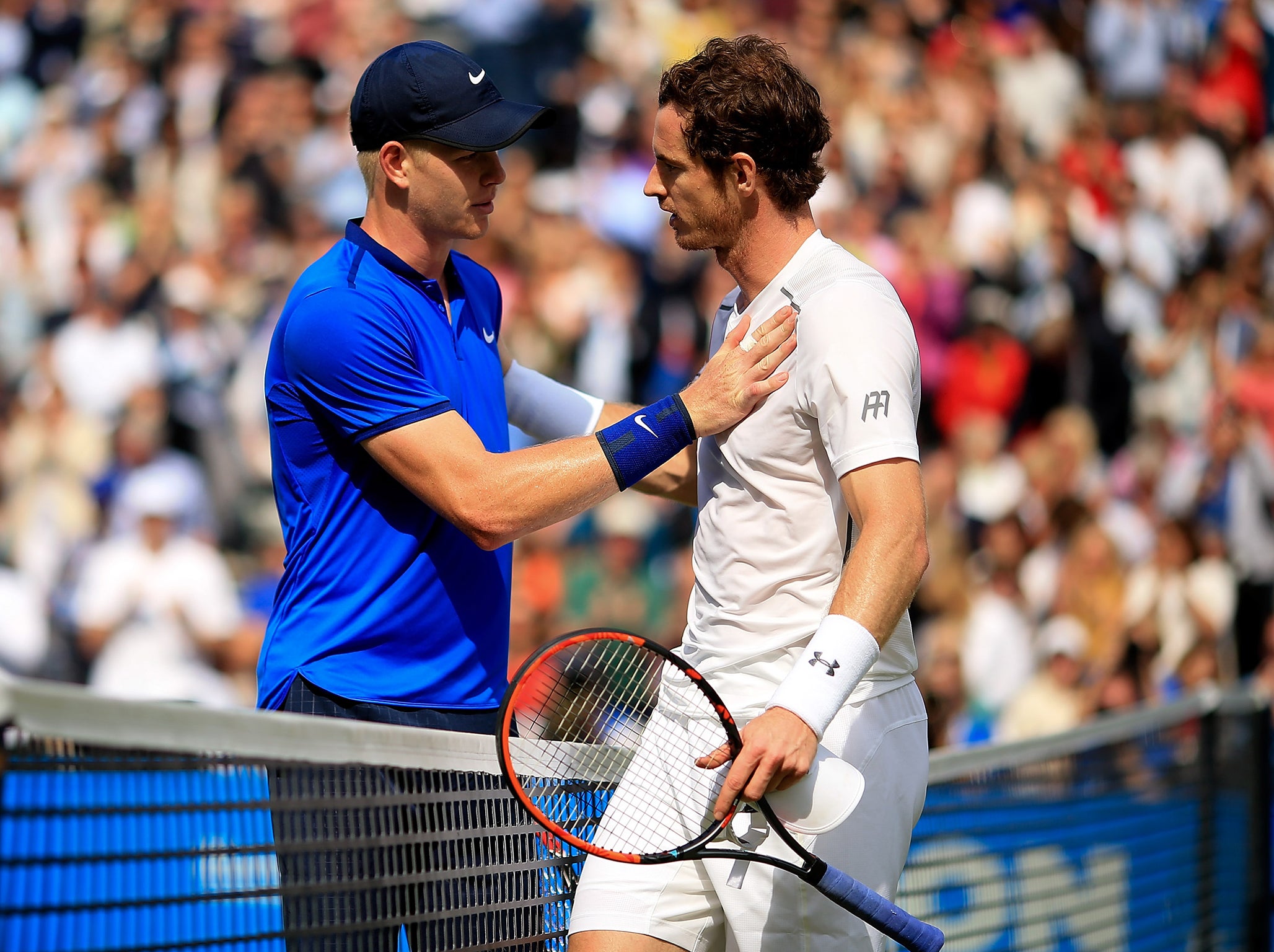 Going up, going down: Edmund has replaced Murray as the British number one