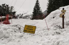 Skiers in France told to exercise ‘utmost caution’ after avalanche