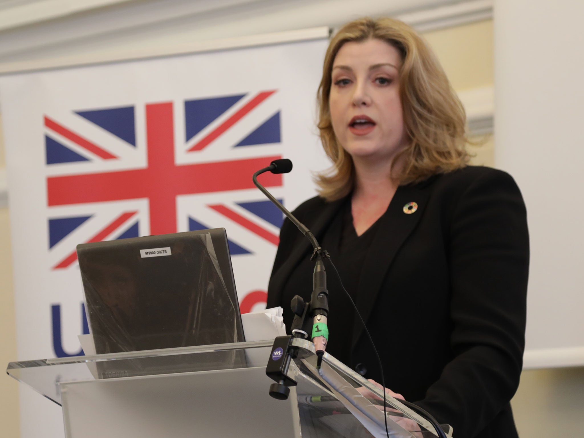 Penny Mordaunt speaking at a Dfid and Charity Commission summit on safeguarding in London on 5 March