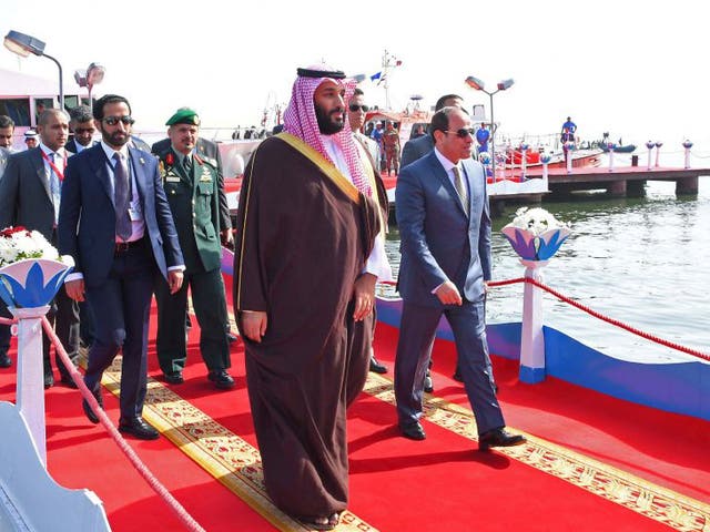 Saudi Crown Prince Mohammad bin Salman visits the Suez Canal two days ago