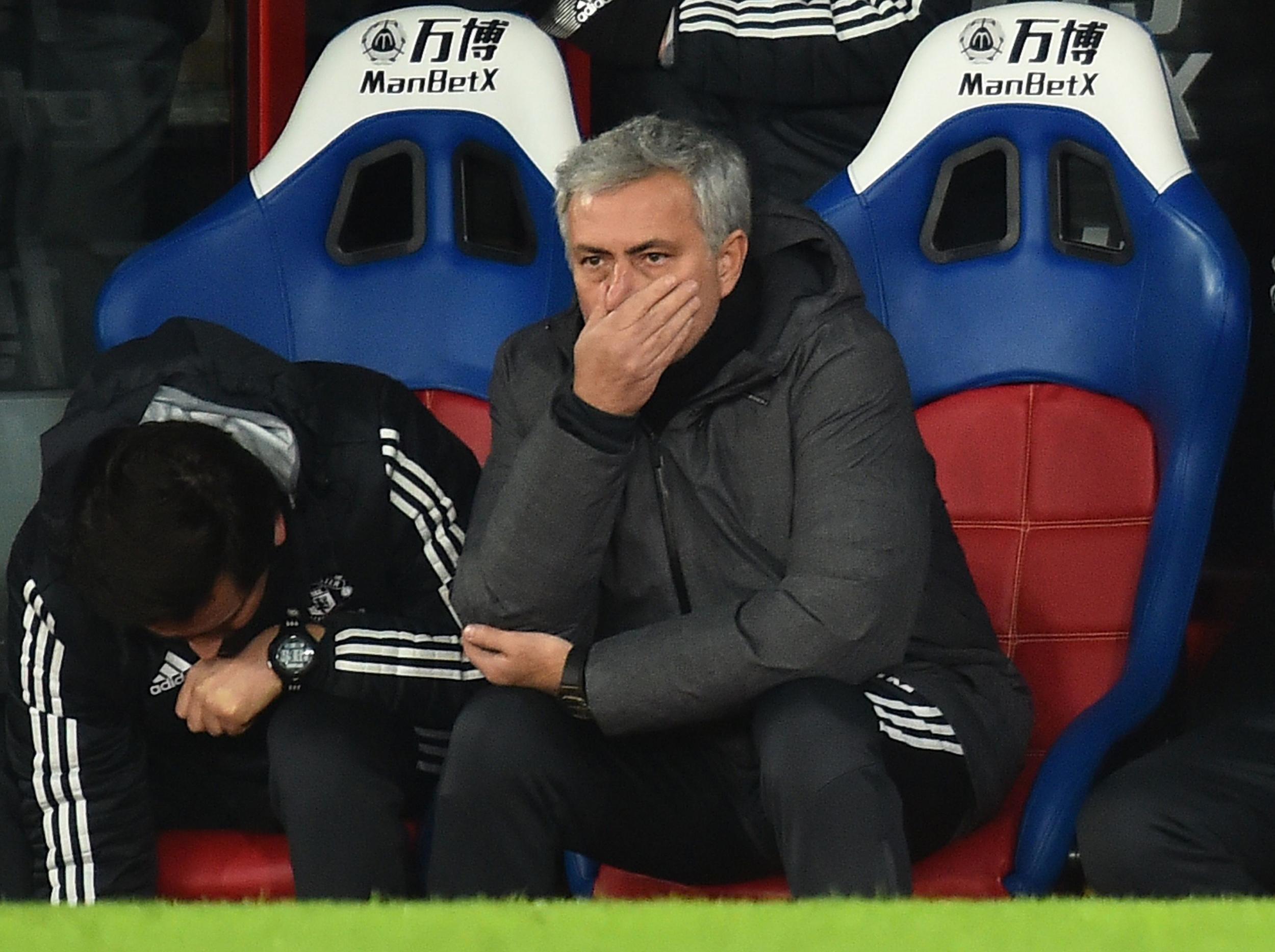 Mourinho was furious with his players at half-time