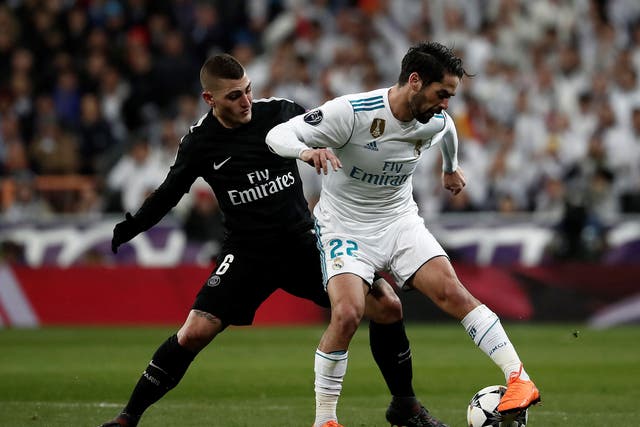 Isco and Marco Verratti's duel could prove key