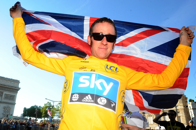 Team Sky's Bradley Wiggins won the 2012 Tour de France