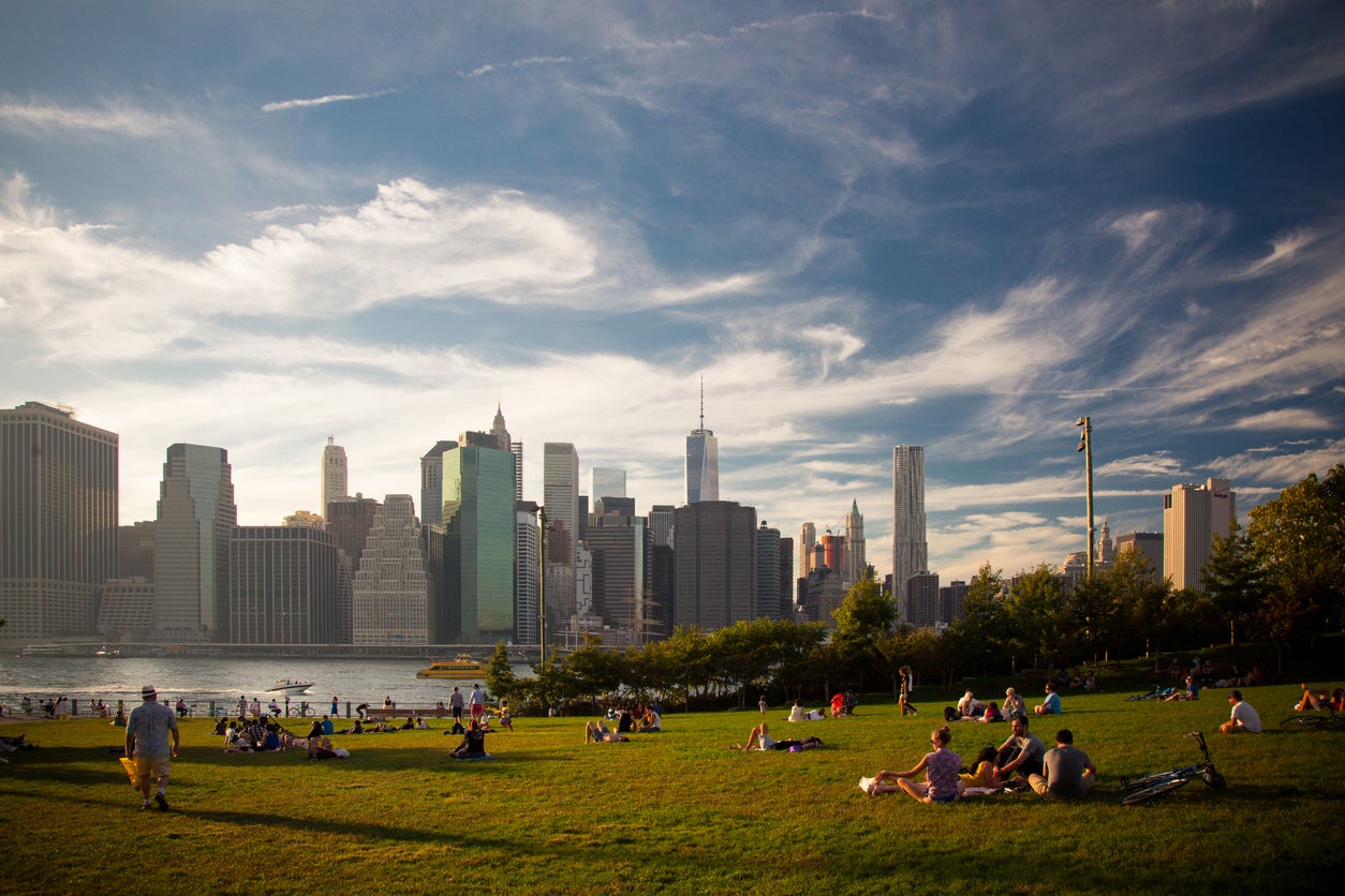 Brooklyn Bridge Park offers views of Manhattan