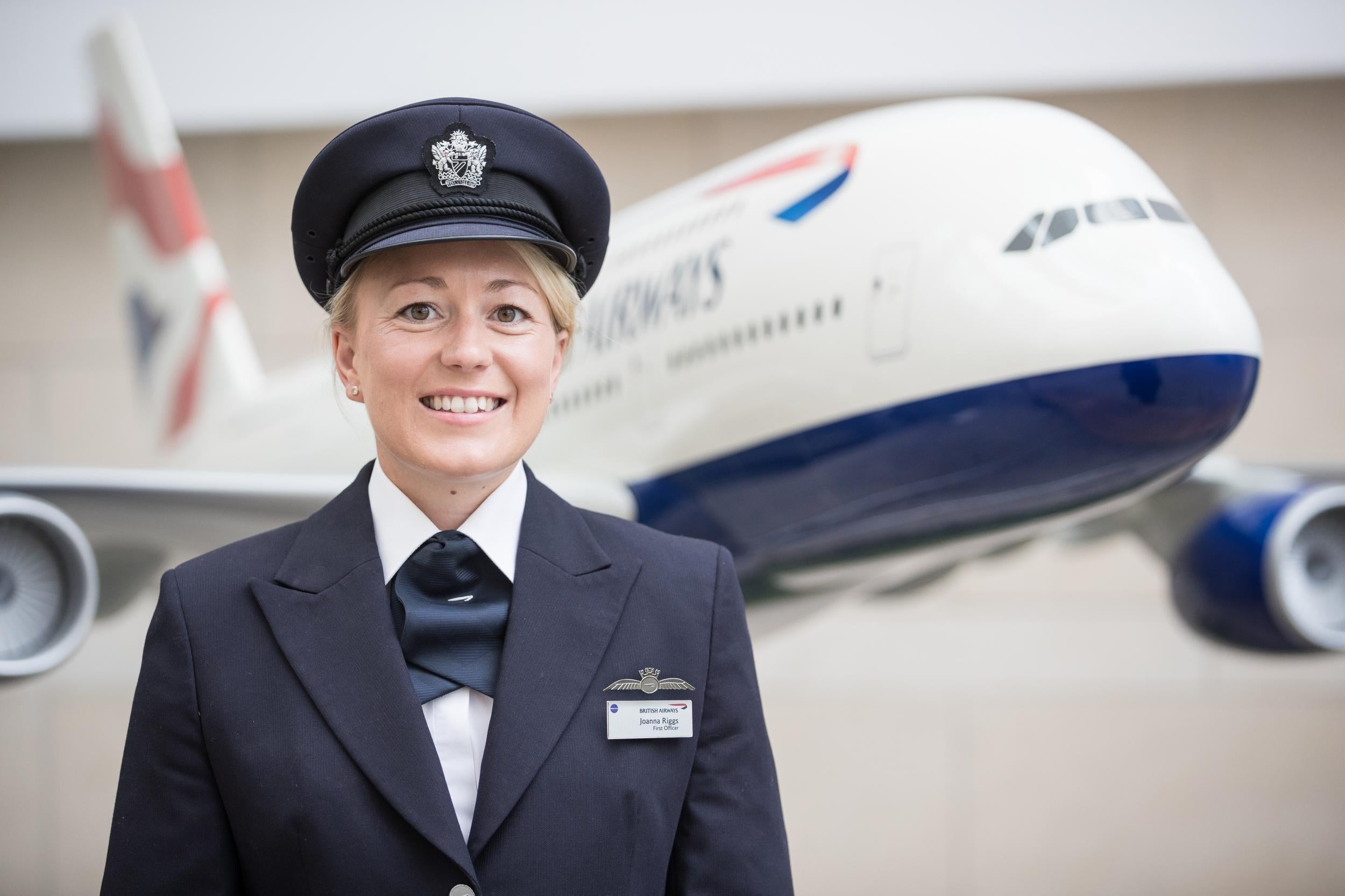 British Airways A380 first officer Joanna Riggs