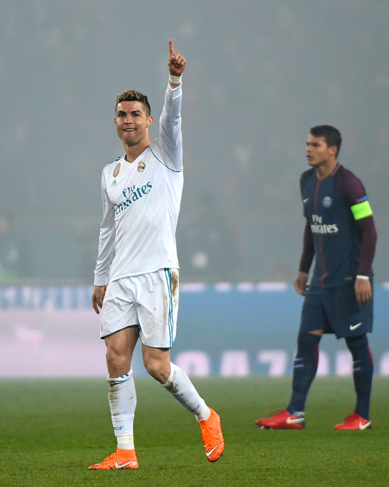 Ronaldo celebrates his opener for Madrid (Getty)