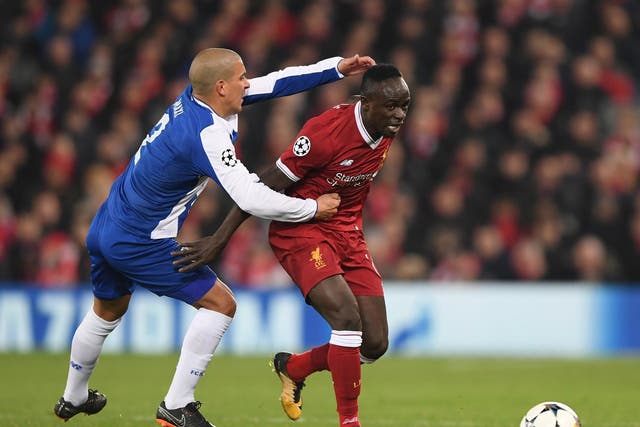 Sadio Mane came closest, hitting the post in the first half