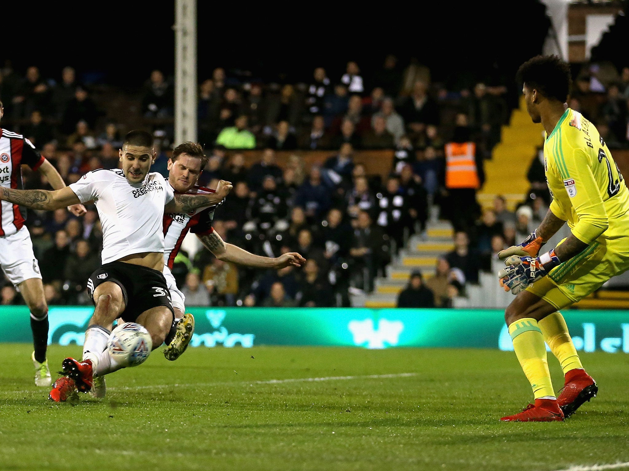 Aleksandar Mitrovic scores for Fulham