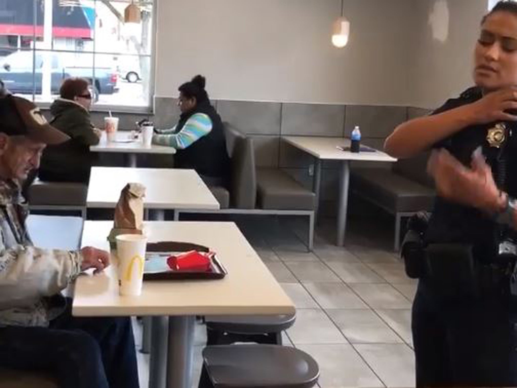 McDonalds kick out homeless man after customer buys him food The Independent The Independent