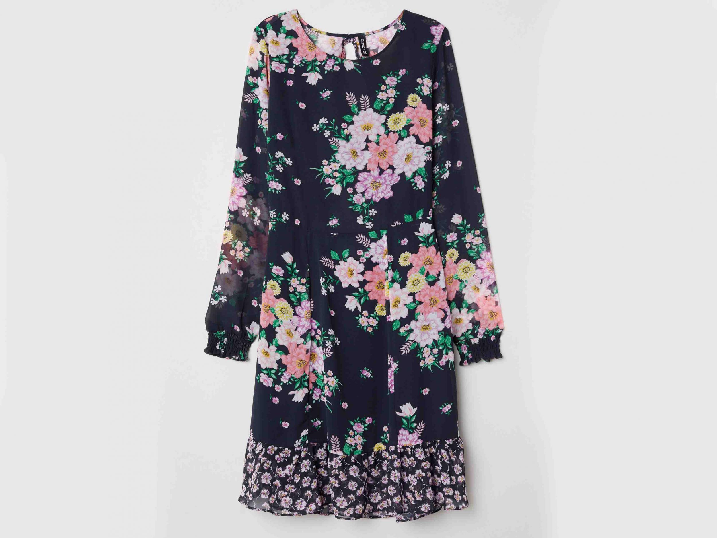 &#13;
The trend is effortless and far friendlier on your bank account: try this chiffon dress from H&amp;M, £24.99&#13;