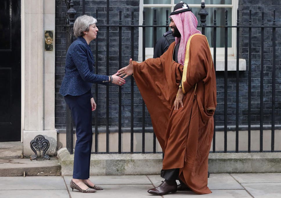 Image result for pictures of may and the saudis