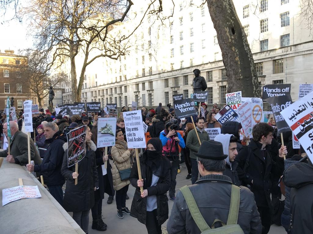 No 10 said Theresa May had raised the issue of human rights during talks with Crown Prince Mohammad bin Salman