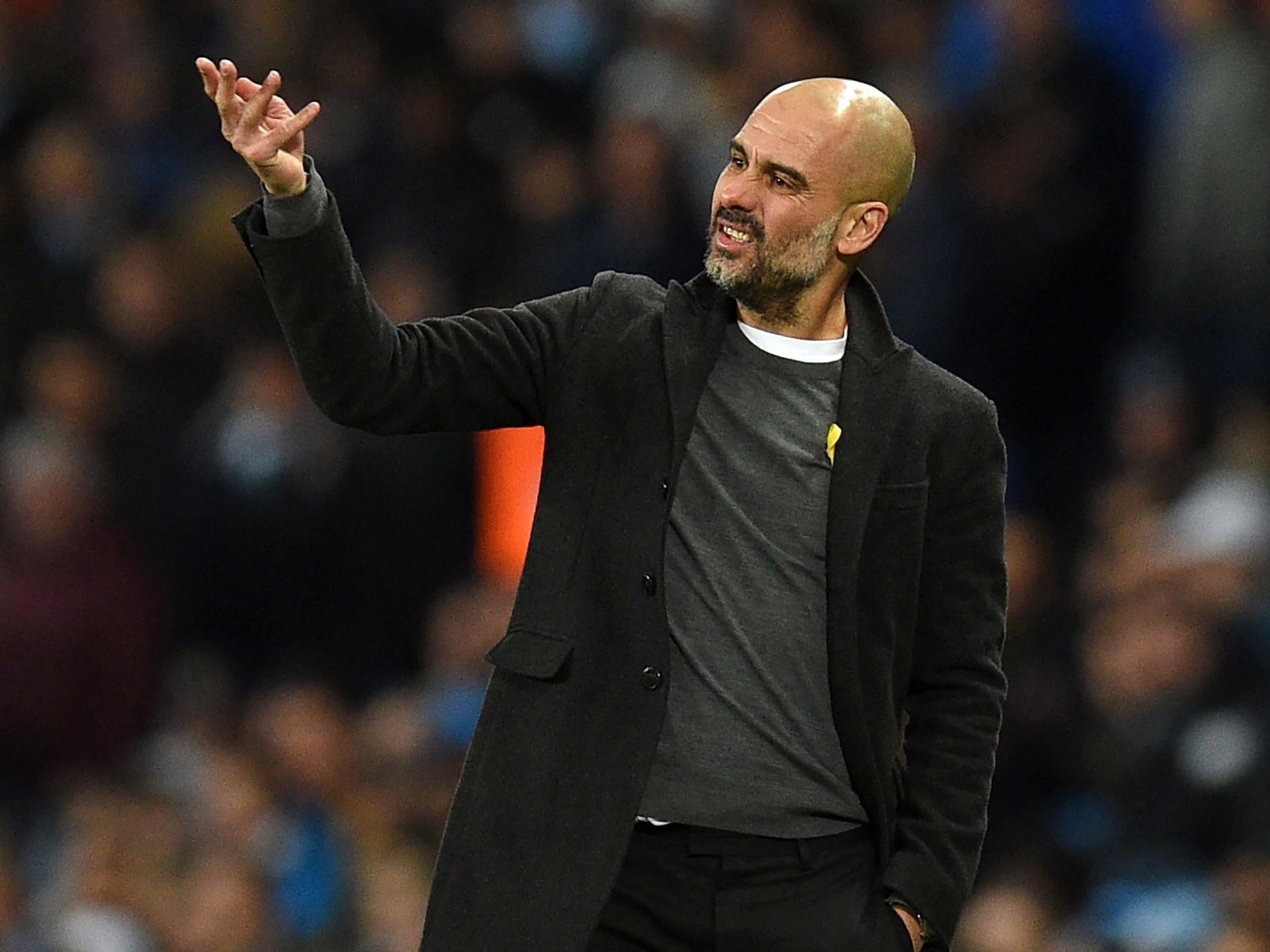 Pep Guardiola criticised his players for 'forgetting to play' in the second half