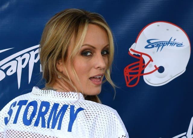 Adult film star Stormy Daniels has sued President Trump and his personal lawyer, Michael Cohen