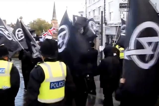 <p>National Action was later banned as a neo-Nazi terrorist group in December 2016 </p>