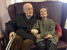 Elderly couple reunited after being sent to separate care homes