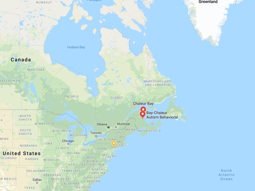New Brunswick, Canada, where the site is thought to be located