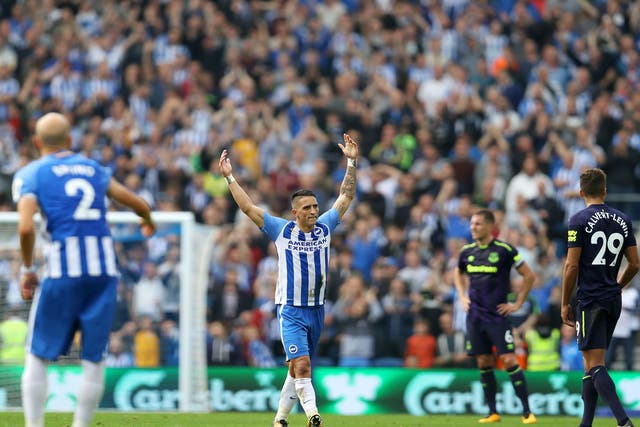 Brighton held Everton to a 1-1 draw in their first meeting of the Premier League era earlier this season